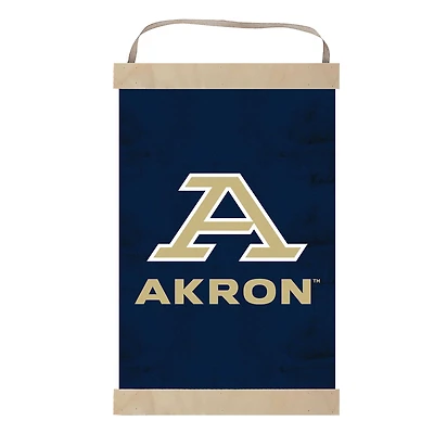 Akron Zips Reversible Retro Logo Banner Sign
