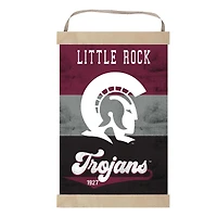 Arkansas Little Rock Trojans Reversible Retro Logo Banner Sign