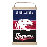 South Alabama Jaguars Reversible Retro Logo Banner Sign