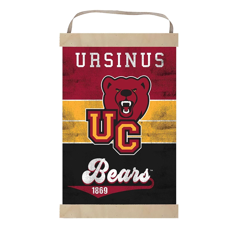 Ursinus Bears Reversible Retro Logo Banner Sign