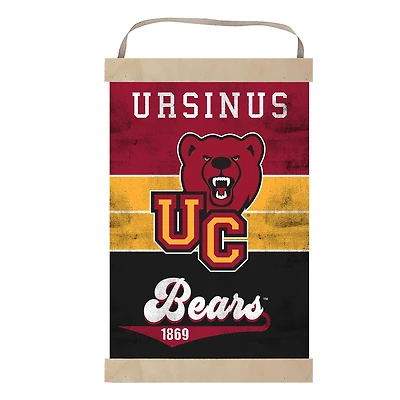 Ursinus Bears Reversible Retro Logo Banner Sign
