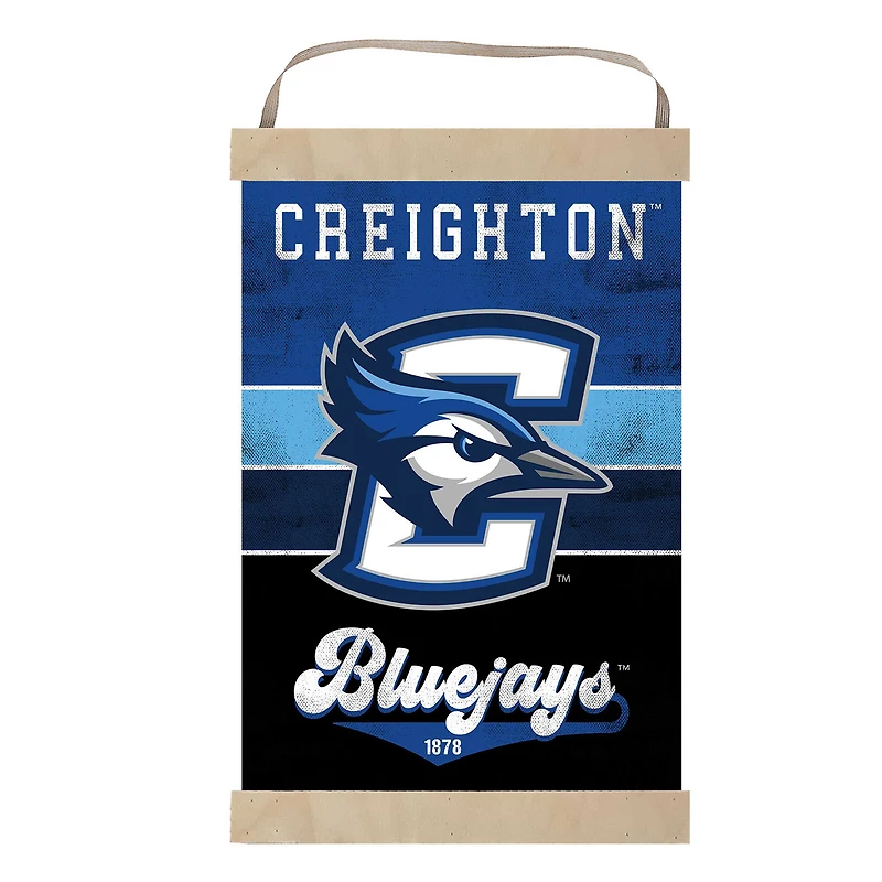 Creighton Bluejays Reversible Retro Logo Banner Sign