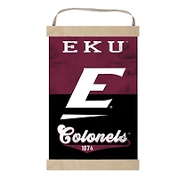 Eastern Kentucky Colonels Reversible Retro Logo Banner Sign