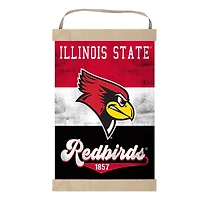 Illinois State Redbirds Reversible Retro Logo Banner Sign