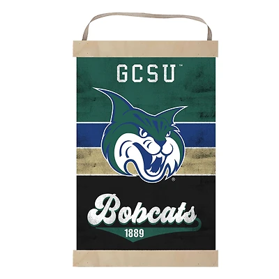 Georgia College Bobcats Reversible Retro Logo Banner Sign