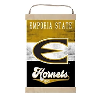 Emporia State Hornets Reversible Retro Logo Banner Sign