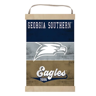 Georgia Southern Eagles Reversible Retro Logo Banner Sign