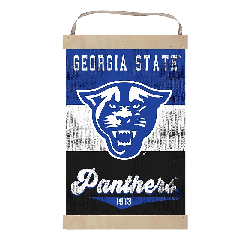 Georgia State Panthers Reversible Retro Logo Banner Sign