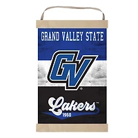 Grand Valley State Lakers Reversible Retro Logo Banner Sign