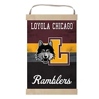 Loyola Chicago Ramblers Reversible Retro Logo Banner Sign