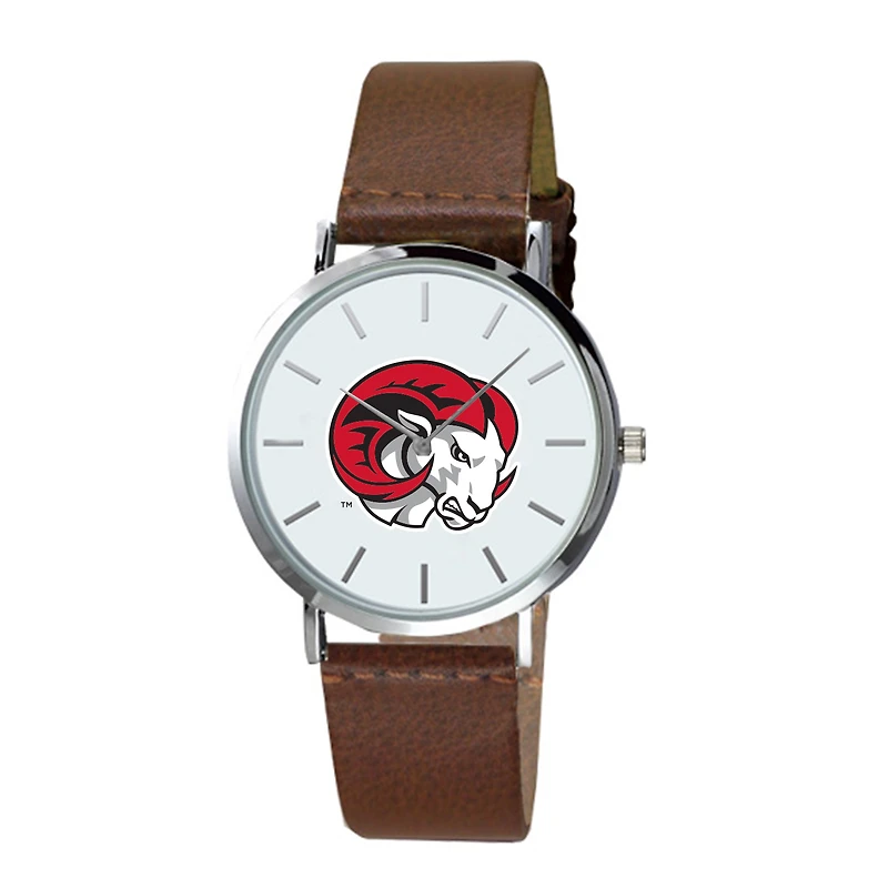Men's  Brown Winston-Salem State Rams Plexus Leather Watch