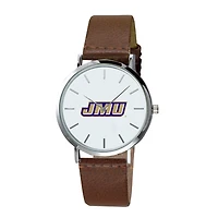 Men's  Brown James Madison Dukes Plexus Leather Watch