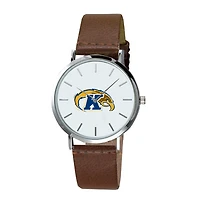 Men's  Brown Kent State Golden Flashes Plexus Leather Watch