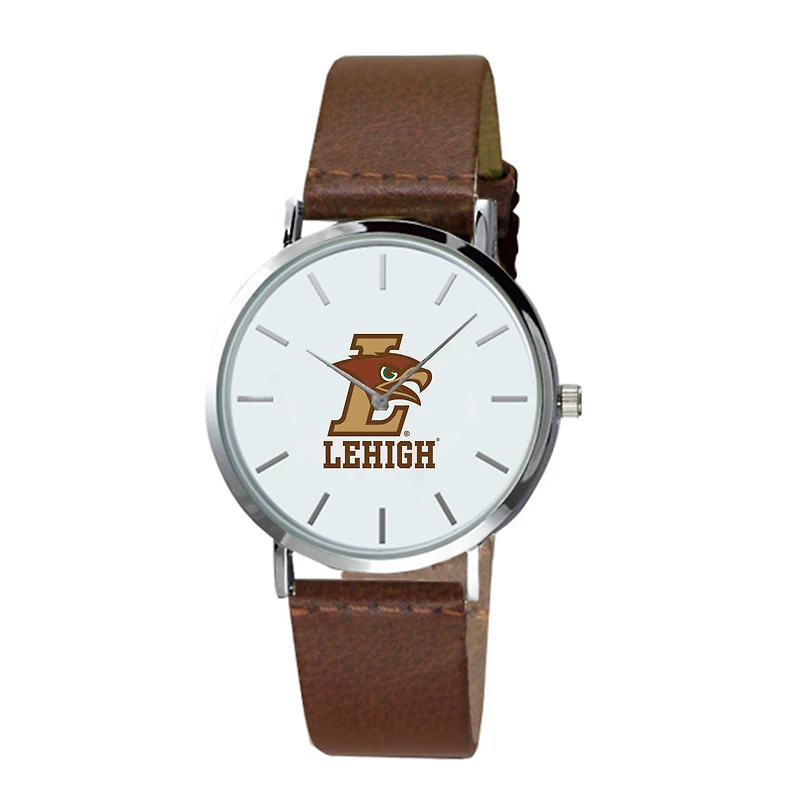 Men's  Brown Lehigh Mountain Hawks Plexus Leather Watch