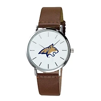 Men's  Brown Montana State Bobcats Plexus Leather Watch