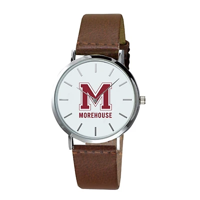 Men's  Brown Morehouse Maroon Tigers Plexus Leather Watch