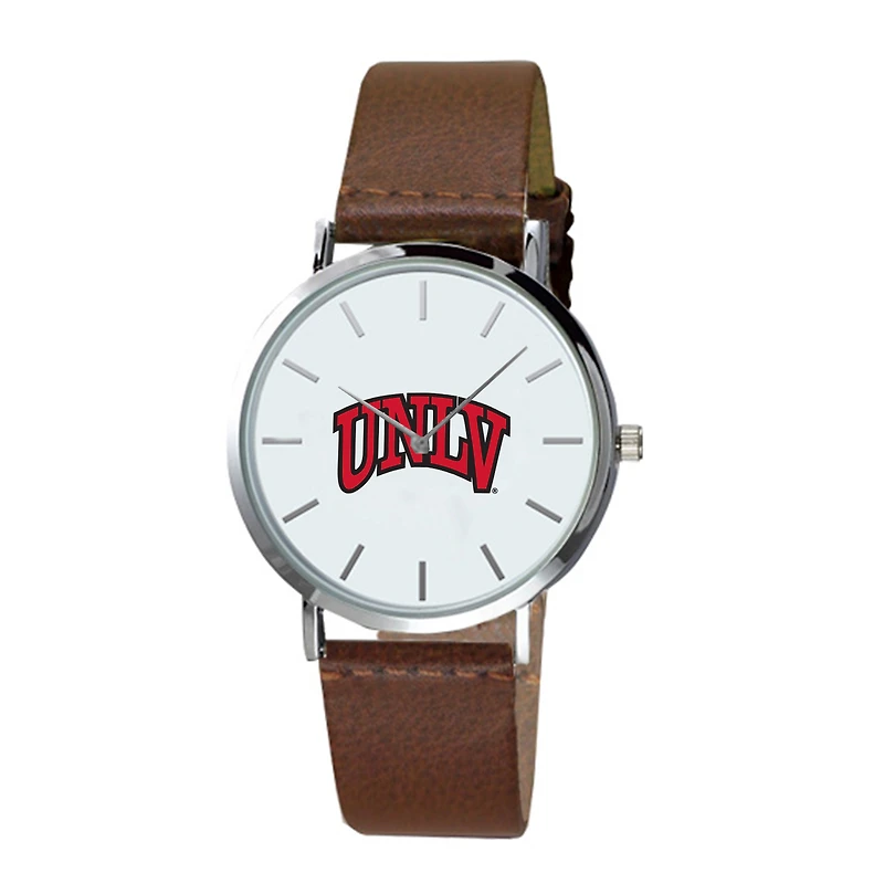 Men's Brown UNLV Rebels Plexus Leather Watch