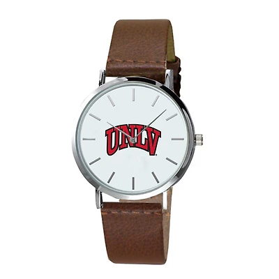 Men's  Brown UNLV Rebels Plexus Leather Watch