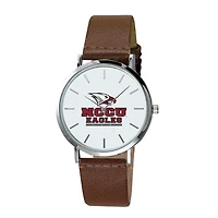 Men's  Brown North Carolina Central Eagles Plexus Leather Watch