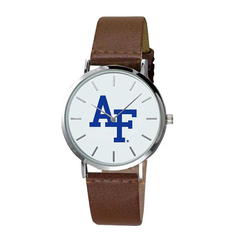 Men's  Brown Air Force Falcons Plexus Leather Watch