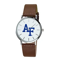 Men's  Brown Air Force Falcons Plexus Leather Watch