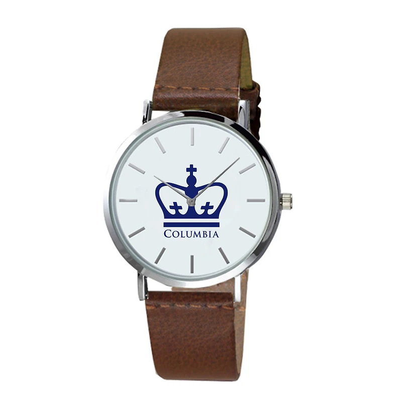 Men's  Brown Columbia University Plexus Leather Watch