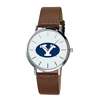 Men's  Brown BYU Cougars Plexus Leather Watch