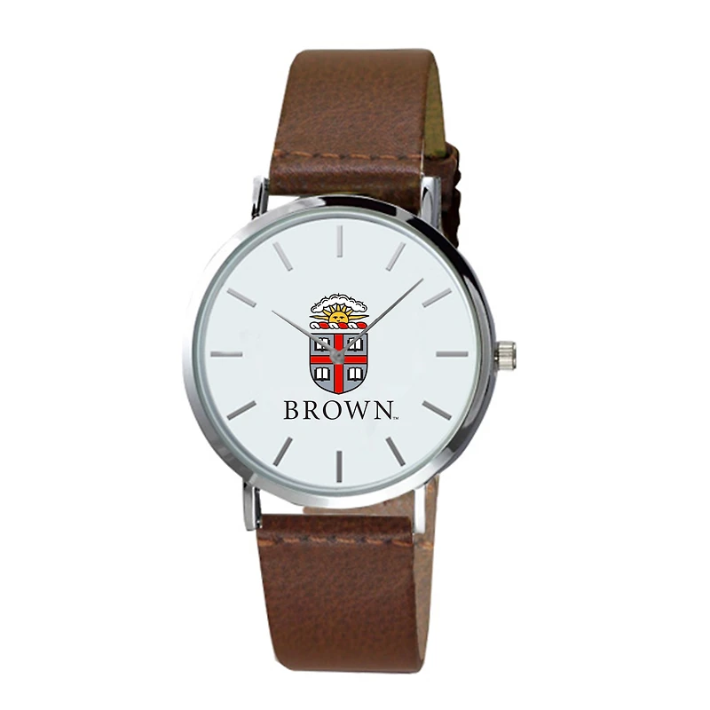 Men's  Brown Brown Bears Plexus Leather Watch