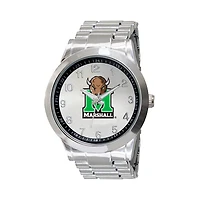 Men's  Silver Marshall Thundering Herd Integris Stainless Steel Watch
