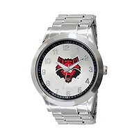 Men's  Silver Arkansas State Red Wolves Integris Stainless Steel Watch