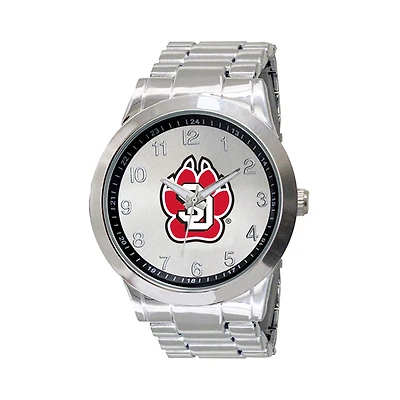 Men's Silver South Dakota Coyotes Integris Stainless Steel Watch