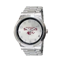 Men's  Silver Southern Illinois Salukis Integris Stainless Steel Watch