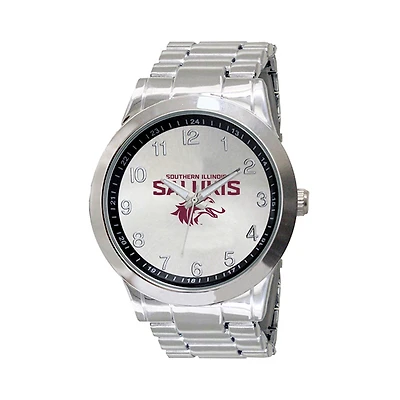 Men's Silver Southern Illinois Salukis Integris Stainless Steel Watch