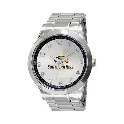 Men's Silver Southern Miss Golden Eagles Integris Stainless Steel Watch