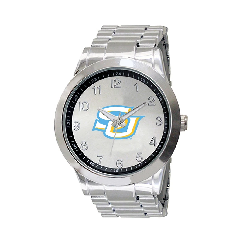 Men's Silver Southern University Jaguars Integris Stainless Steel Watch
