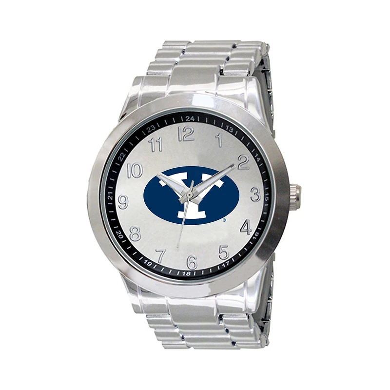 Men's Silver BYU Cougars Integris Stainless Steel Watch