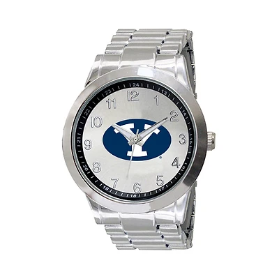 Men's Silver BYU Cougars Integris Stainless Steel Watch
