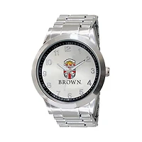Men's  Silver Brown Bears Integris Stainless Steel Watch