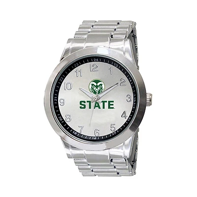 Men's Silver Colorado State Rams Integris Stainless Steel Watch