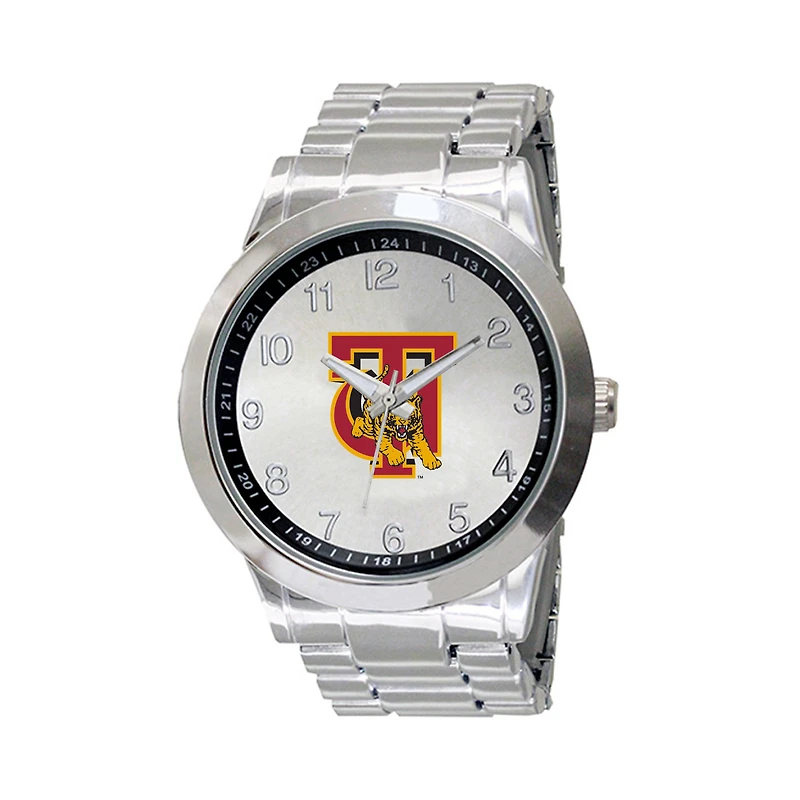 Men's  Silver Tuskegee Golden Tigers Integris Stainless Steel Watch