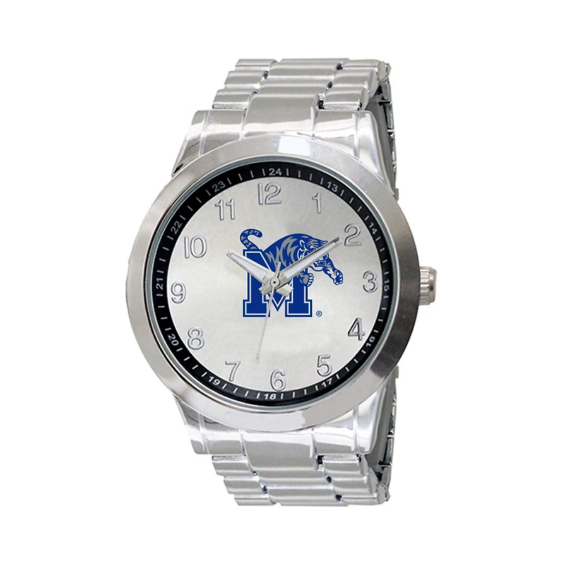 Men's Silver Memphis Tigers Integris Stainless Steel Watch
