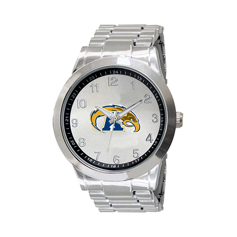 Men's  Silver Kent State Golden Flashes Integris Stainless Steel Watch