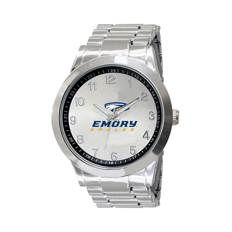 Men's Silver Emory Eagles Integris Stainless Steel Watch
