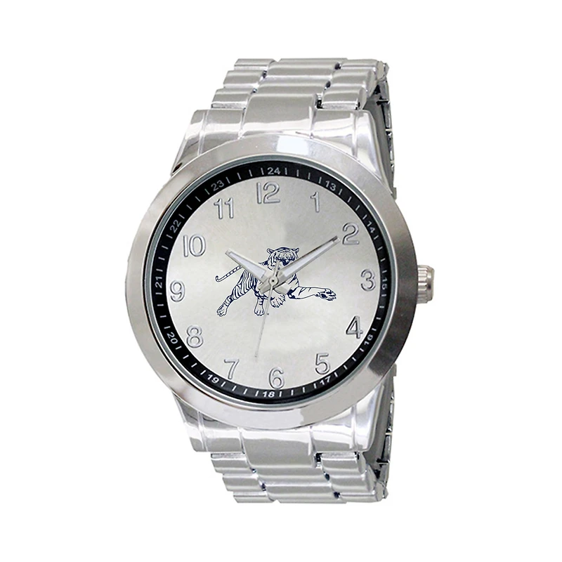 Men's  Silver Jackson State Tigers Integris Stainless Steel Watch