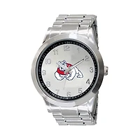 Men's  Silver Fresno State Bulldogs Integris Stainless Steel Watch