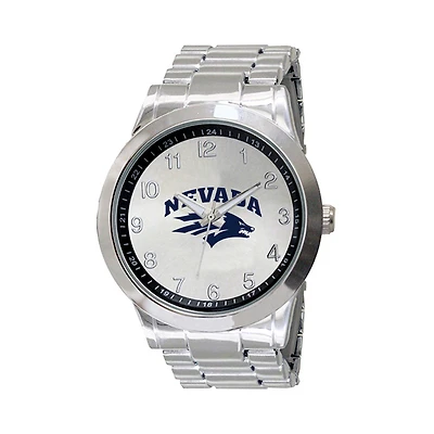 Men's Silver Nevada Wolf Pack Integris Stainless Steel Watch