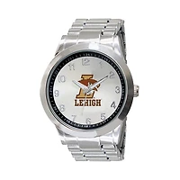 Men's  Silver Lehigh Mountain Hawks Integris Stainless Steel Watch