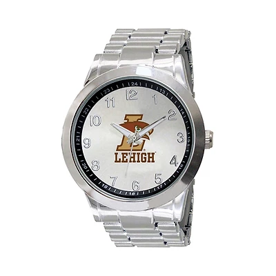 Men's Silver Lehigh Mountain Hawks Integris Stainless Steel Watch