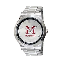 Men's  Silver Morehouse Maroon Tigers Integris Stainless Steel Watch