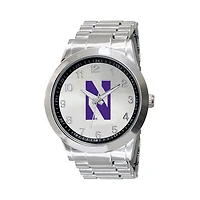 Men's  Silver Northwestern Wildcats Integris Stainless Steel Watch